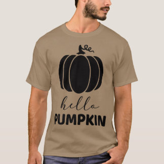 ハローパンプキンキュートパンプキン秋秋シーズンホリ Tシャツ