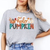 ハローパンプキンシャツハロウィーン秋ティー秋ビービー Tシャツ