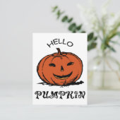 ハローパンプキンシャツ、ウィメンズパンプキンシャツ、秋 シーズンポストカード (スタンド正面)