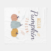 ハローパンプキンシーズン フリースブランケット (正面(横))