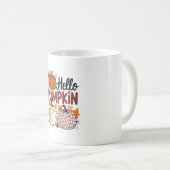 ハローパンプキンパンプキンパンプン，秋ビベス コーヒーマグカップ (正面右)