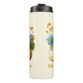 ハローパンプキンフローラハロウィーンの配置 タンブラー (正面)