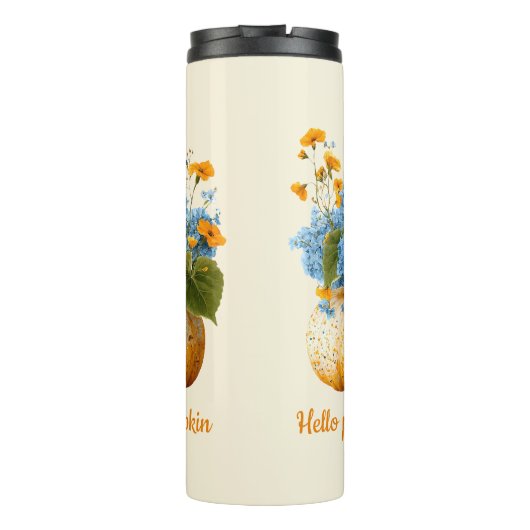 ハローパンプキンフローラハロウィーンの配置 タンブラー (裏面)