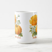 ハローパンプキンフローラハロウィーンデザイン コーヒーマグカップ (中央)