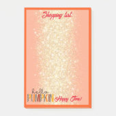 ハローパンプキン秋秋カスタマイズの文字とカラー ポストイット (正面)
