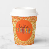ハローパンプキン秋秋カスタマイズ色 紙コップ (正面)