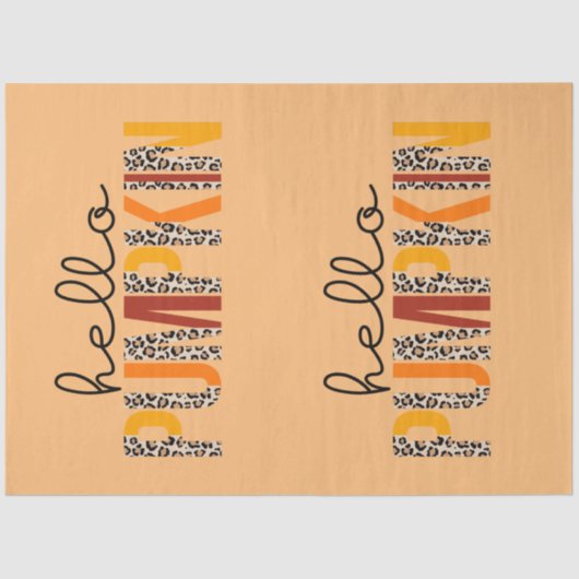 ハローパンプキン秋秋カスタマイズ色 薄葉紙 (正面)