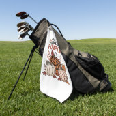 ハローパンプキン秋秋 ゴルフタオル (グリーン)