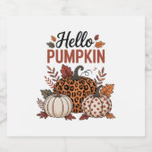 ハローパンプキン秋秋 スパークリングワインラベル (シングルラベル)