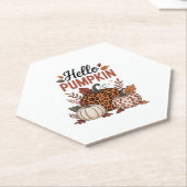 ハローパンプキン秋秋 ペーパーコースター (アングル)