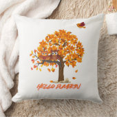 "ハローパンプキン秋装飾用クッションコージーオータムファー クッション (ブランケット)