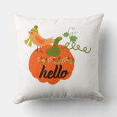 "ハローパンプキン秋装飾用クッションコージーオータムファー クッション (裏面)