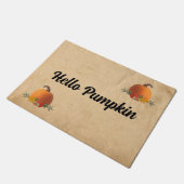 ハローパンプキン秋 ドアマット (アングル)