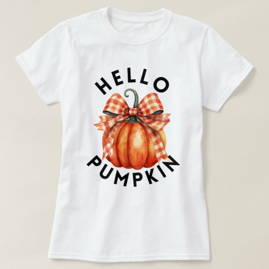 ハローパンプキン | 秋ハーベストジョイ Tシャツ (デザイン正面)