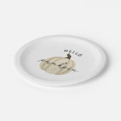 ハローパンプキン – 秋,秋 ペーパープレート (アングル)