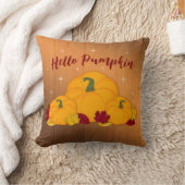 ハローパンプキ素朴ンウッドチャンプキ葉ン&ズ クッション (ブランケット)
