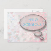 ハローパーソナライズされたゴージャスはがき ポストカード (正面/裏面)