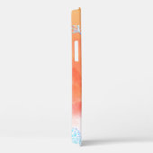 ハローパーソナライズされたダンデリオン時計オレンジ色の雲 Case-Mate iPhoneケース (裏面 / 右)