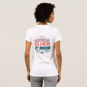 ハローパーソナライズされた猫好きで私を迎えた Tシャツ (裏面フル)