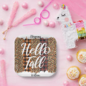ハローパーソナライズされた秋 ペーパープレート (パーティー)
