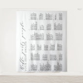 ハローパーティー結婚ズのアルファベット文字 タペストリー (正面)