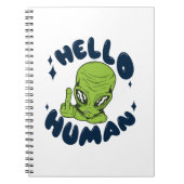 ハローヒトおもしろいエイリアン ノートブック (正面)