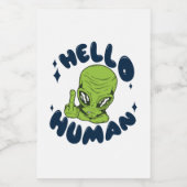 ハローヒトおもしろいエイリアン フードラベル (シングルラベル)