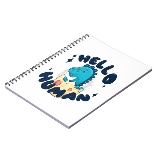 ハローヒトおもしろい恐竜 ノートブック (左側)