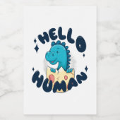 ハローヒトおもしろい恐竜 フードラベル (シングルラベル)