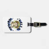 ハローヒトめい想のヨガ犬 ラゲッジタグ (正面横)