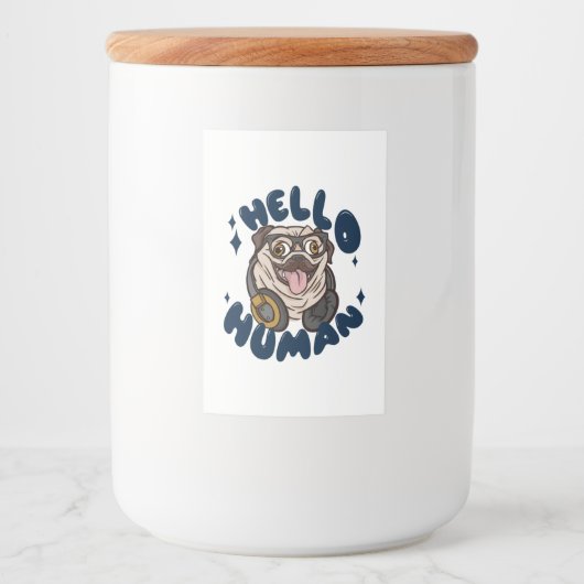 ハローヒューマンカワイドッグフードラベル フードラベル (正面)