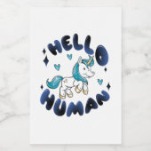 ハローヒューマンラブリーユニコーン フードラベル (シングルラベル)