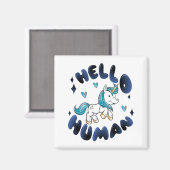 ハローヒューマンラブリーユニコーン マグネット (正面/裏面)