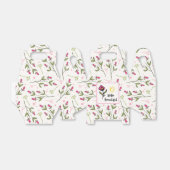 ハロービューティフルかわいらしピンクオレンジの野生の花 フェイバーボックス (折り畳みなし)