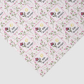 ハロービューティフルかわいらしピンクオレンジの野生の花 薄葉紙 (詳細)