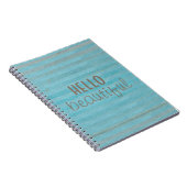 ハロービューティフルシック&トレンディーボホデザイン ノートブック (右側)