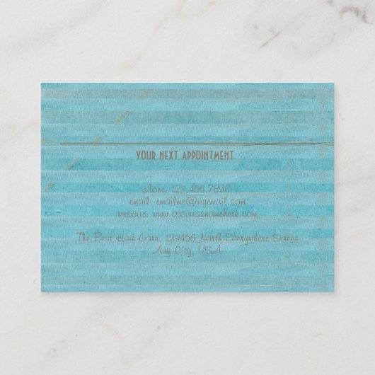 ハロービューティフルシック&トレンディーボホデザイン 名刺 (裏面)