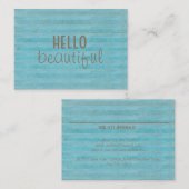 ハロービューティフルシック&トレンディーボホデザイン 名刺 (正面/裏面)