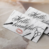 ハロービューティフルタイポグラフィヘア&メイクアップアーティスト 名刺