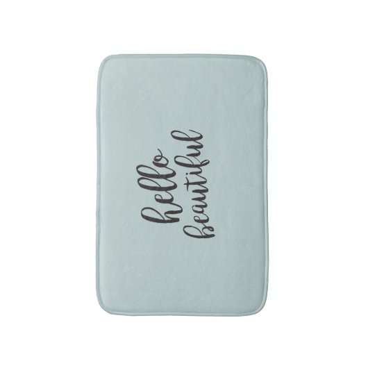 ハロービューティフルターコイズバスマット バスマット (正面縦)