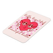 ハロービューティフルピンクハート マグネット (左側)