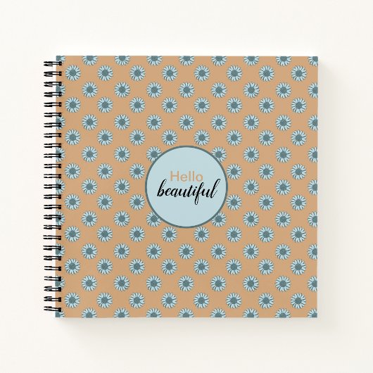 ハロービューティフルブルーサンフラワーズ ノートブック