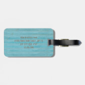 ハロービューティフルブルーストライプの金ゴールド ラゲッジタグ (裏面横)