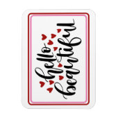 ハロービューティフルモダンハート マグネット (縦)