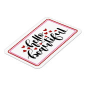 ハロービューティフルモダンハート マグネット (左側)