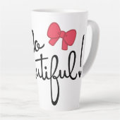 ハロービューティフル カフェラテマグ (右アングル)