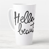 ハロービューティフル カフェラテマグ (左アングル)