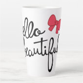 ハロービューティフル カフェラテマグ (正面)