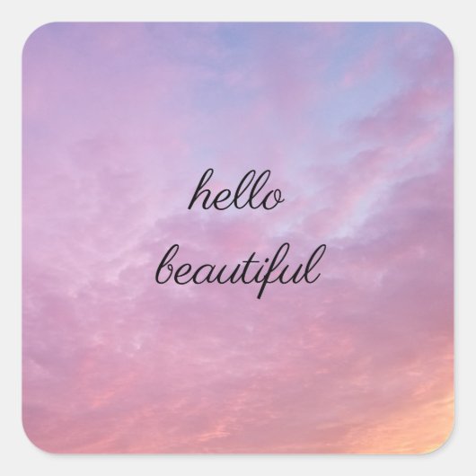 ハロービューティフル スクエアシール (正面)