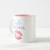 ハロービューティフル ツートーンマグカップ (正面左)